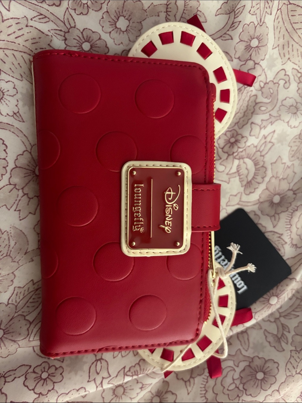 Loungefly Minnie Disney Red Wallet - Polka Dot Design